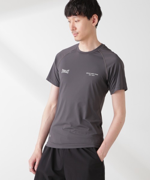 NANO universe（ナノユニバース）の「｢EVERLAST｣ ジャストフィット GYM Tシャツ（Tシャツ/カットソー・メンズ・ブラック/チャコール・S/M/L）」の2枚目の写真