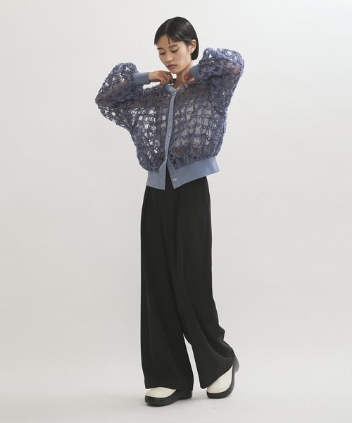 Khaju - khaju  シップス レース ブラウス  アダムエロペ  レイビームス ADAM ET ROPE' ブラウス シャツ 「WEB限定」レースコンビシャツ