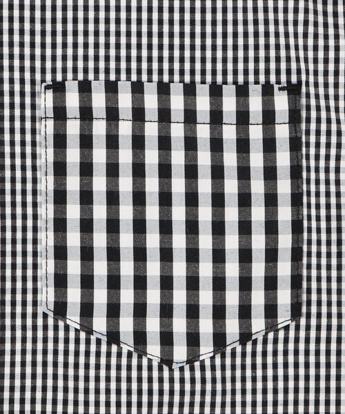 COMME CA ISM（コムサイズム）の「ギンガムチェック 半袖シャツ（シャツ/ブラウス・キッズ・ブラック・150cm/140cm/130cm/120cm/110cm/100cm）」の6枚目の写真