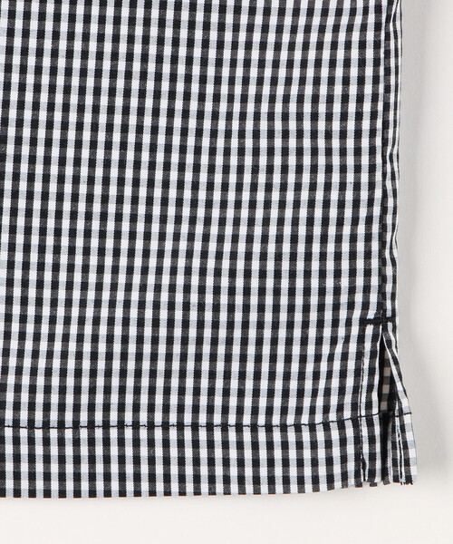 COMME CA ISM（コムサイズム）の「ギンガムチェック 半袖シャツ（シャツ/ブラウス・キッズ・ブラック・150cm/140cm/130cm/120cm/110cm/100cm）」の8枚目の写真
