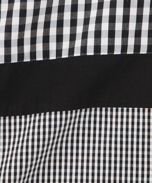 COMME CA ISM（コムサイズム）の「ギンガムチェック 半袖シャツ（シャツ/ブラウス・キッズ・ブラック・150cm/140cm/130cm/120cm/110cm/100cm）」の9枚目の写真