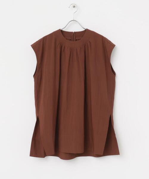 ITEMS URBANRESEARCH(アイテムズ アーバンリサーチ)の「サイドスリットフレンチブラウス(シャツ/ブラウス・レディース・ネイビー/オフホワイト/レッド系その他・FREE)」の7枚目の写真