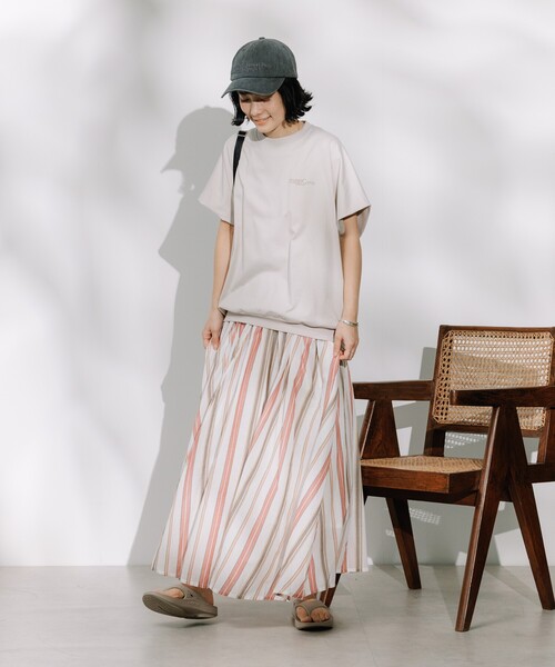 FREAK'S STORE（フリークスストア）の「インド マルチストライプ フレアスカート/ コットンロングスカート（スカート・レディース・レッド系その他/ブルー系その他・ﾌﾘ-）」の12枚目の写真