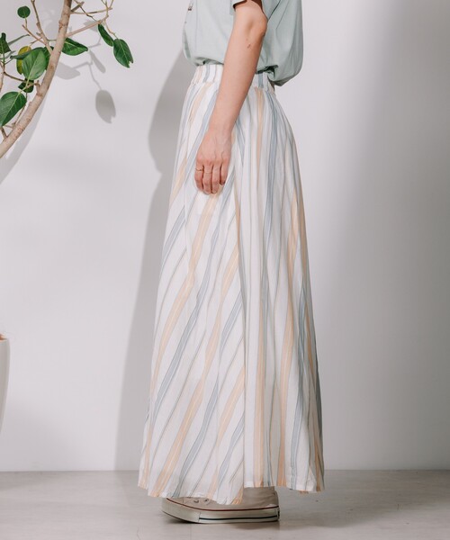 FREAK'S STORE（フリークスストア）の「インド マルチストライプ フレアスカート/ コットンロングスカート（スカート・レディース・レッド系その他/ブルー系その他・ﾌﾘ-）」の21枚目の写真