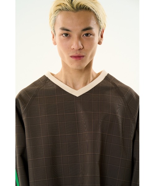 DISCOVERED（ディスカバード）の「CHECK BONDING LINE PULLOVER（ブルゾン・メンズ・ベージュ/ネイビー・SMALL/LARGE）」の11枚目の写真