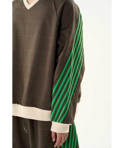 DISCOVERED（ディスカバード）の「CHECK BONDING LINE PULLOVER（ブルゾン・メンズ・ベージュ/ネイビー・SMALL/LARGE）」の14枚目の写真