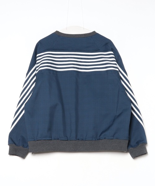 DISCOVERED（ディスカバード）の「CHECK BONDING LINE PULLOVER（ブルゾン・メンズ・ベージュ/ネイビー・SMALL/LARGE）」の4枚目の写真