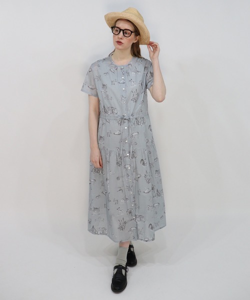 haupia(ハウピア)の「湖畔のレモンクリームパイ【ワンピース】(ワンピース・レディース・オフホワイト/グレー・MEDIUM)」の22枚目の写真