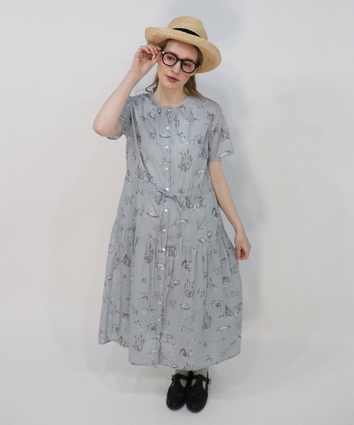 haupia(ハウピア)の「湖畔のレモンクリームパイ【ワンピース】(ワンピース・レディース・オフホワイト/グレー・MEDIUM)」の21枚目の写真