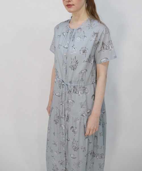 haupia(ハウピア)の「湖畔のレモンクリームパイ【ワンピース】(ワンピース・レディース・オフホワイト/グレー・MEDIUM)」の20枚目の写真