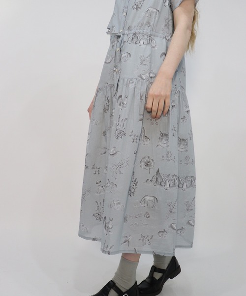 haupia(ハウピア)の「湖畔のレモンクリームパイ【ワンピース】(ワンピース・レディース・オフホワイト/グレー・MEDIUM)」の18枚目の写真