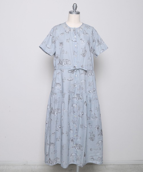 haupia(ハウピア)の「湖畔のレモンクリームパイ【ワンピース】(ワンピース・レディース・オフホワイト/グレー・MEDIUM)」の7枚目の写真