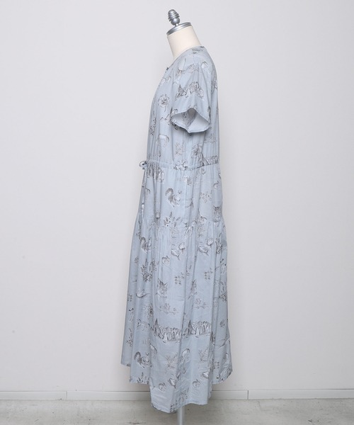 haupia(ハウピア)の「湖畔のレモンクリームパイ【ワンピース】(ワンピース・レディース・オフホワイト/グレー・MEDIUM)」の6枚目の写真