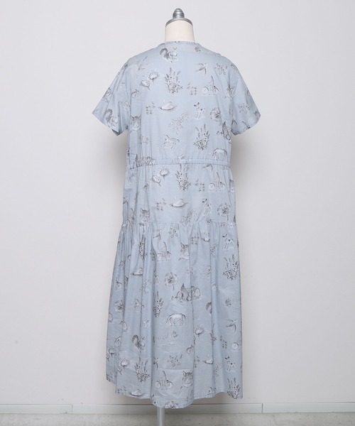 haupia(ハウピア)の「湖畔のレモンクリームパイ【ワンピース】(ワンピース・レディース・オフホワイト/グレー・MEDIUM)」の5枚目の写真