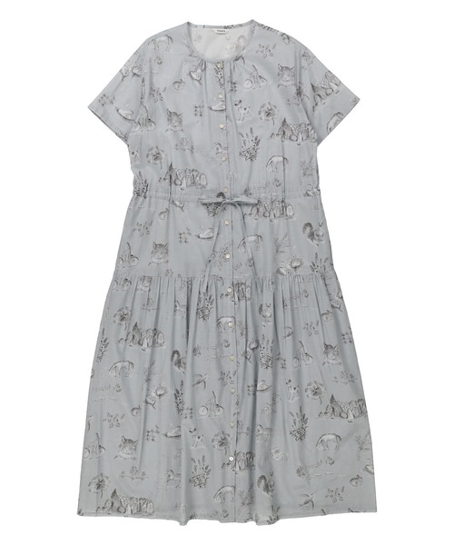 haupia(ハウピア)の「湖畔のレモンクリームパイ【ワンピース】(ワンピース・レディース・オフホワイト/グレー・MEDIUM)」の3枚目の写真