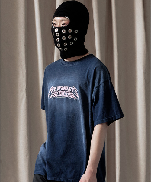 LIBERE(リベーレ)の「LIBERE リベーレ / WASHED T-SHIRT バンドプリントウォッシュドビッグシルエットTシャツ / 251218-251219(Tシャツ/カットソー・メンズ・ブルー系その他/ブラック・LARGE/MEDIUM/SMALL)」の1枚目の写真