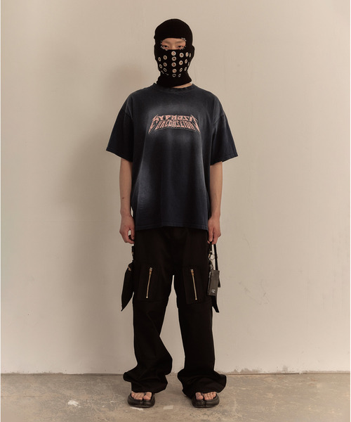 LIBERE(リベーレ)の「LIBERE リベーレ / WASHED T-SHIRT バンドプリントウォッシュドビッグシルエットTシャツ / 251218-251219(Tシャツ/カットソー・メンズ・ブルー系その他/ブラック・LARGE/MEDIUM/SMALL)」の15枚目の写真