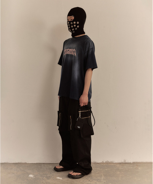 LIBERE(リベーレ)の「LIBERE リベーレ / WASHED T-SHIRT バンドプリントウォッシュドビッグシルエットTシャツ / 251218-251219(Tシャツ/カットソー・メンズ・ブルー系その他/ブラック・LARGE/MEDIUM/SMALL)」の14枚目の写真