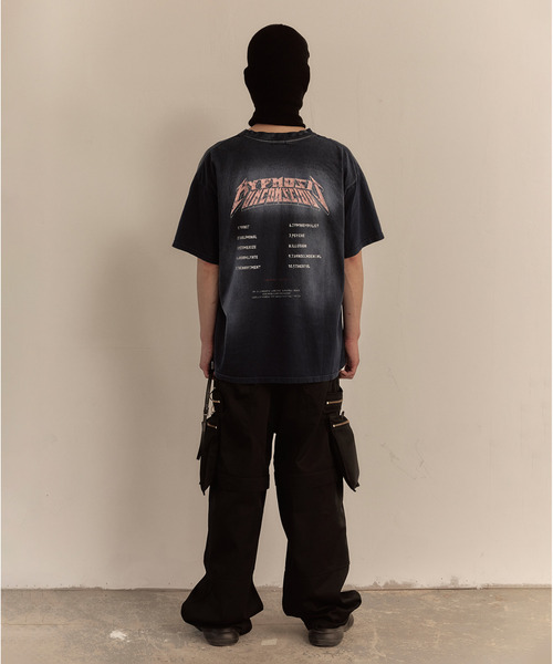 LIBERE(リベーレ)の「LIBERE リベーレ / WASHED T-SHIRT バンドプリントウォッシュドビッグシルエットTシャツ / 251218-251219(Tシャツ/カットソー・メンズ・ブルー系その他/ブラック・LARGE/MEDIUM/SMALL)」の13枚目の写真
