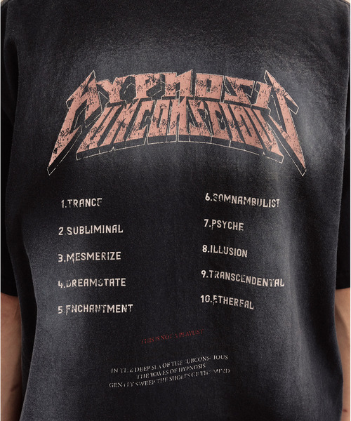 LIBERE(リベーレ)の「LIBERE リベーレ / WASHED T-SHIRT バンドプリントウォッシュドビッグシルエットTシャツ / 251218-251219(Tシャツ/カットソー・メンズ・ブルー系その他/ブラック・LARGE/MEDIUM/SMALL)」の10枚目の写真