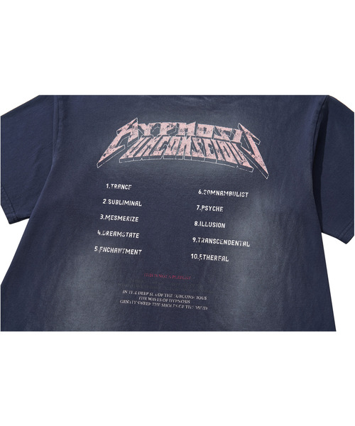 LIBERE(リベーレ)の「LIBERE リベーレ / WASHED T-SHIRT バンドプリントウォッシュドビッグシルエットTシャツ / 251218-251219(Tシャツ/カットソー・メンズ・ブルー系その他/ブラック・LARGE/MEDIUM/SMALL)」の5枚目の写真