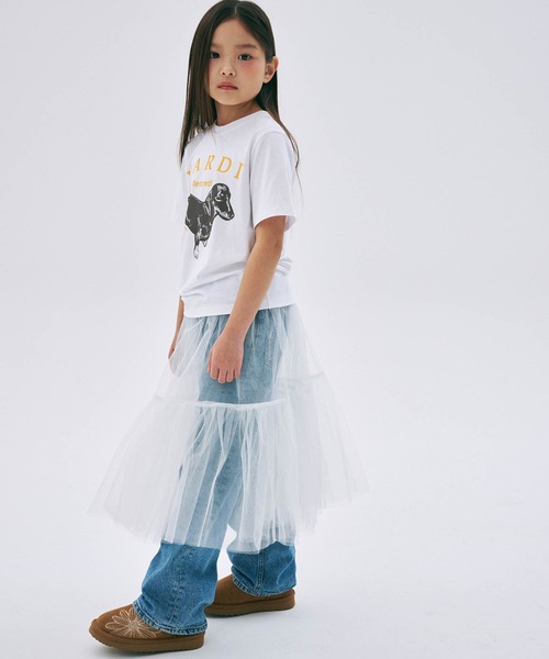 Mardi Mercredi（マルディメクルディ）の「KIDS TSHIRT DDANJI / キッズ Tシャツ ダンジ（Tシャツ/カットソー・キッズ・ヘザーグレー/ベージュ系その他/ホワイト/オートミール・100cm/110cm/120cm/130cm）」の17枚目の写真