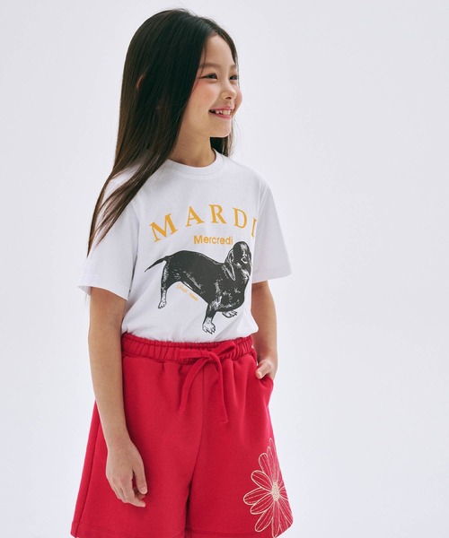 Mardi Mercredi（マルディメクルディ）の「KIDS TSHIRT DDANJI / キッズ Tシャツ ダンジ（Tシャツ/カットソー・キッズ・ヘザーグレー/ベージュ系その他/ホワイト/オートミール・100cm/110cm/120cm/130cm）」の20枚目の写真