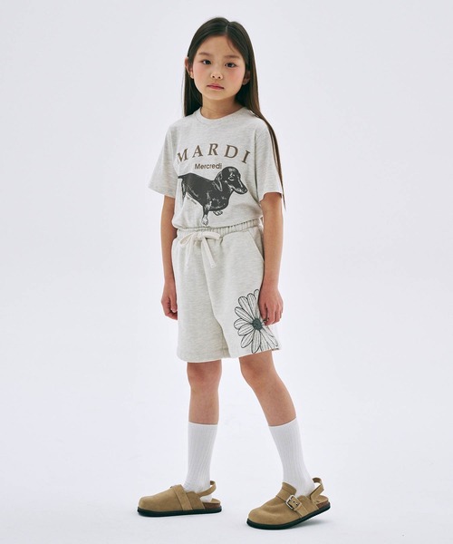 大人気 Mardi Mercredi ショーツセット（Tシャツ＋ショーツ） 即発】MARDI MERCREDI Tシャツ TSHIRT DDANJI 半袖 犬 韓国