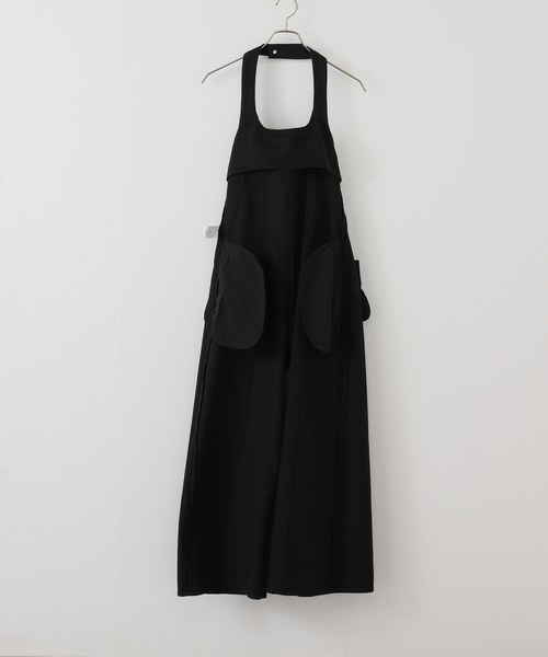 Spick & Span(スピックアンドスパン)の「コットンツイルガーメントダイサロペット(サロペット/オーバーオール・レディース・ブラック/ベージュ・38/36)」の12枚目の写真