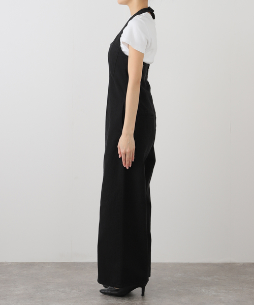 Spick & Span(スピックアンドスパン)の「コットンツイルガーメントダイサロペット(サロペット/オーバーオール・レディース・ブラック/ベージュ・38/36)」の17枚目の写真