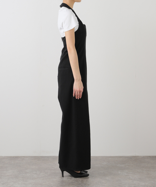 Spick & Span(スピックアンドスパン)の「コットンツイルガーメントダイサロペット(サロペット/オーバーオール・レディース・ブラック/ベージュ・38/36)」の19枚目の写真