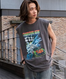 WEGO/ヴィンテージライクグラフィックノースリーブ