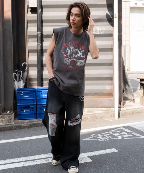 WEGO（ウィゴー）の「WEGO/ヴィンテージライクグラフィックノースリーブ（タンクトップ・メンズ・その他1/その他2/その他3/その他5/その他8/その他4/その他7/その他6/その他10/その他11/その他12/その他9/その他14/その他15/その他16/その他13・MEDIUM/LARGE）」の18枚目の写真