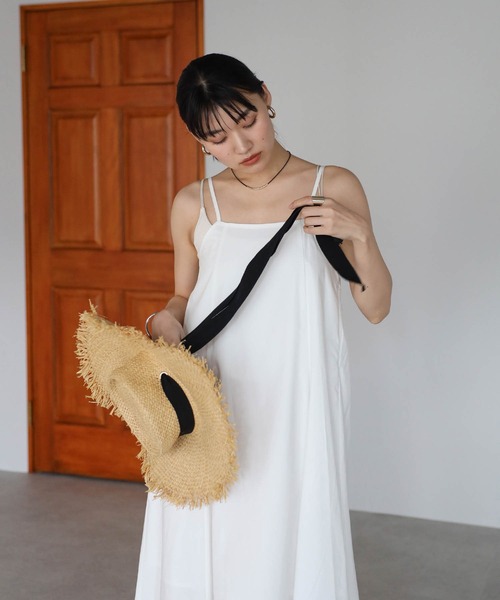 MOSCHINO ワンピース キャミワンピース プリーツ フレア ボリューム ENC（エンク）の「volume flare camisole one piece