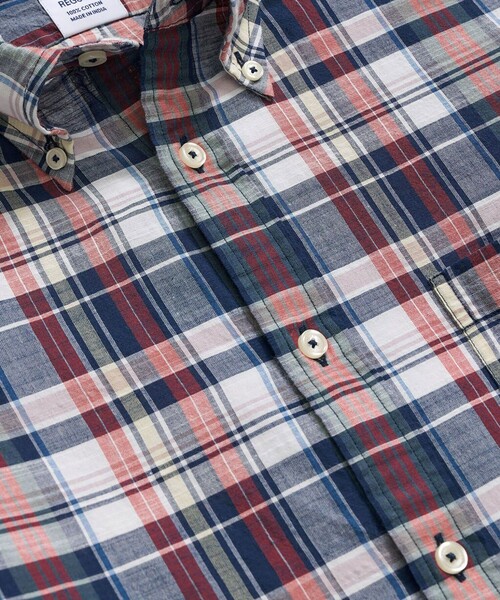 BROOKS BROTHERS(ブルックスブラザーズ)の「コットン マドラスチェック カジュアルシャツ Regular Fit(シャツ/ブラウス・メンズ・ブルー系その他/ネイビー・LARGE/SMALL/X-LARGE/X-SMALL/MEDIUM)」の3枚目の写真