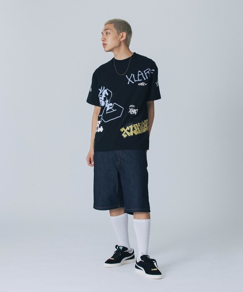 XLARGE(エクストララージ)の「GRAFFITI S/S TEE(Tシャツ/カットソー・メンズ・ネイビー/ホワイト/ブラック・XL/S/M/L)」の7枚目の写真
