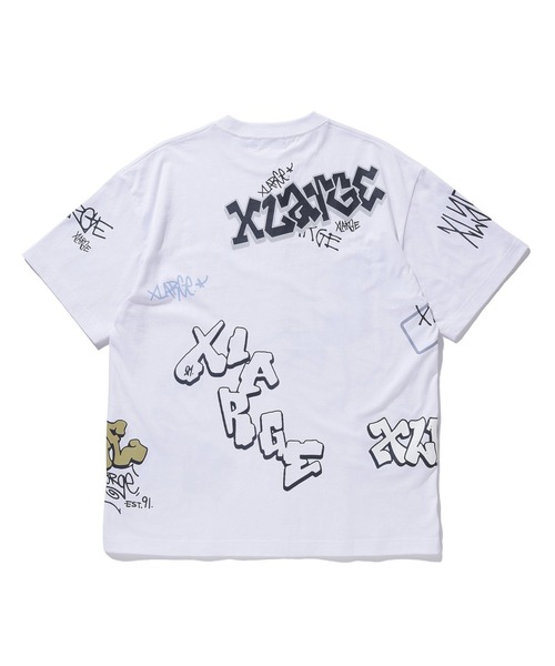 XLARGE(エクストララージ)の「GRAFFITI S/S TEE(Tシャツ/カットソー・メンズ・ネイビー/ホワイト/ブラック・XL/S/M/L)」の18枚目の写真