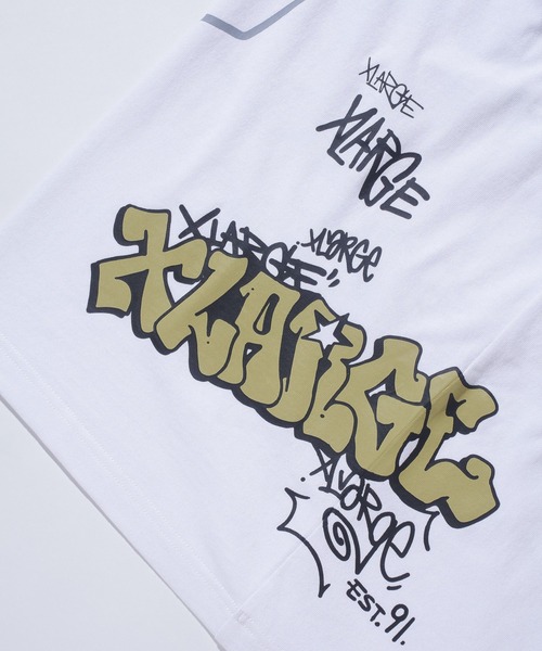 XLARGE(エクストララージ)の「GRAFFITI S/S TEE(Tシャツ/カットソー・メンズ・ネイビー/ホワイト/ブラック・XL/S/M/L)」の20枚目の写真