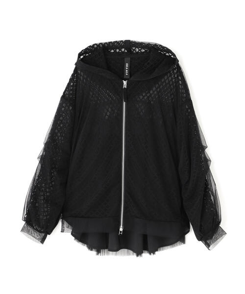 AULA AILA(アウラアイラ)の「AULA AILA(アウラ アイラ)別注バックプリーツメッシュフーディ(パーカー・レディース・ブラック/ホワイト・0)」の20枚目の写真