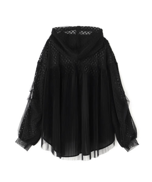 AULA AILA(アウラアイラ)の「AULA AILA(アウラ アイラ)別注バックプリーツメッシュフーディ(パーカー・レディース・ブラック/ホワイト・0)」の21枚目の写真