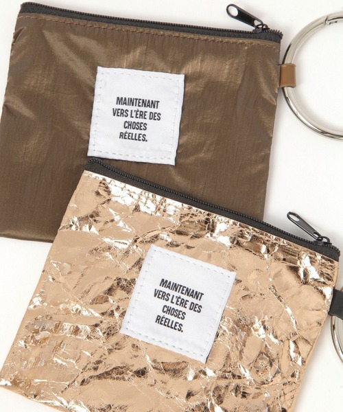 LEPSIM（レプシィム）の「カラビナワッシャーポーチ　328051（ポーチ・レディース・グレー/オフホワイト/ブラック/ライトピンク/ブラウン・ONE SIZE）」の15枚目の写真