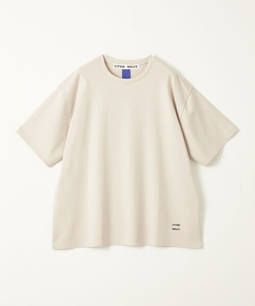 CITEN(シテン)の「<CITEN>シルケットダンボールT(Tシャツ/カットソー・メンズ・ベージュ/ネイビー/ライム・M/L)」の2枚目の写真