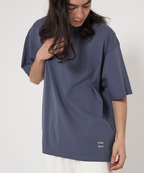 CITEN(シテン)の「<CITEN>シルケットダンボールT(Tシャツ/カットソー・メンズ・ベージュ/ネイビー/ライム・M/L)」の4枚目の写真