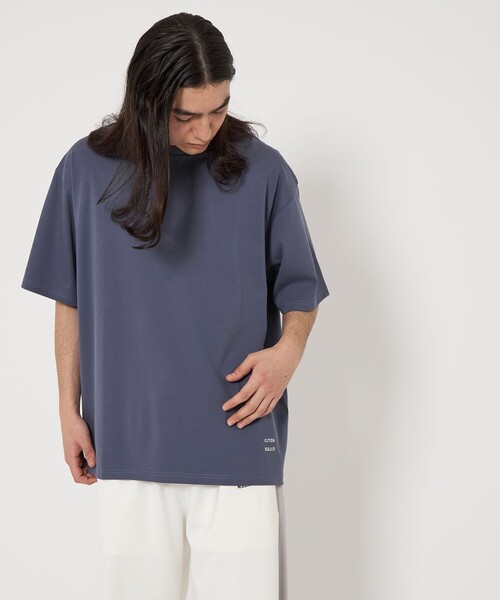 CITEN(シテン)の「<CITEN>シルケットダンボールT(Tシャツ/カットソー・メンズ・ベージュ/ネイビー/ライム・M/L)」の5枚目の写真