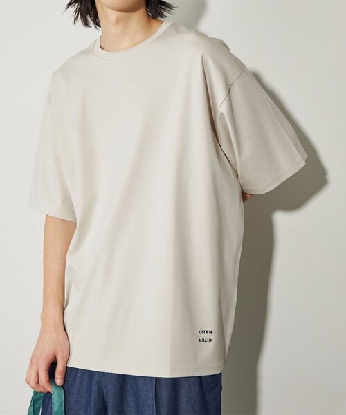 CITEN(シテン)の「<CITEN>シルケットダンボールT(Tシャツ/カットソー・メンズ・ベージュ/ネイビー/ライム・M/L)」の8枚目の写真