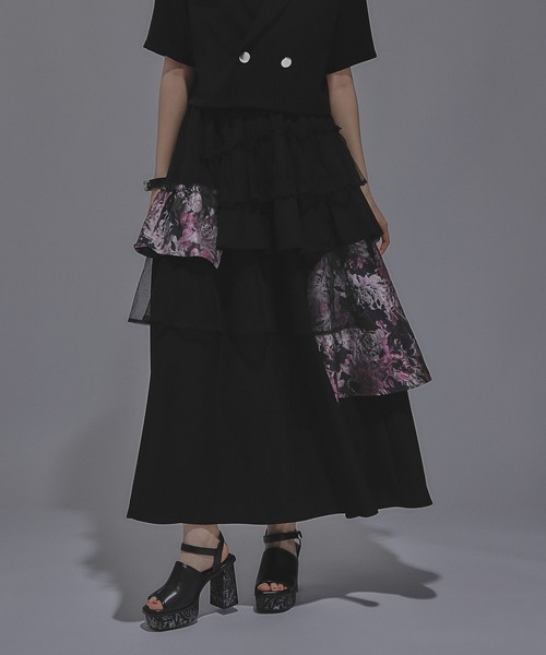 セール】アートジャガードキリカエフレアスカート(HARE