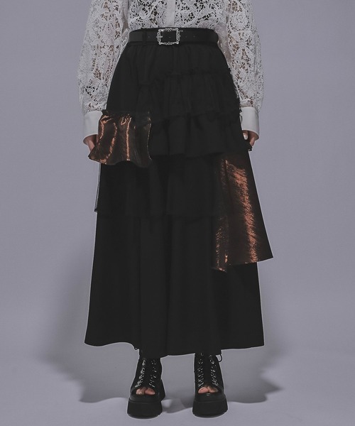 セール】アートジャガードキリカエフレアスカート(HARE)（スカート