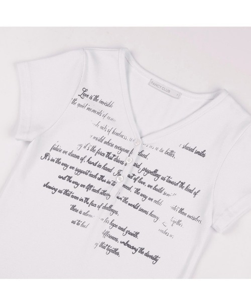 FANCY CLUB】VINTAGE SNAP LETTERING TEE（Tシャツ/カットソー