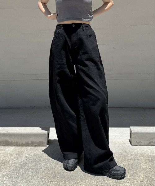 低身長 / 高身長用 サイズが選べるカラーパンツ】【 4color ／ 3size