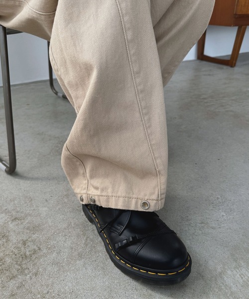 FOLLOWIN(フォロウィン)の「【低身長 / 高身長用 サイズが選べるカラーパンツ/動画あり】【 4color / 3size】ベーシックセミストレートワイドチノパン(その他パンツ・レディース・ベージュ/カーキ/ブラック/ホワイト・SMALL/MEDIUM/LARGE)」の11枚目の写真